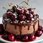 Swiss Chocolate Cherry Roll Cake Decadent Dessert Idea Recipe