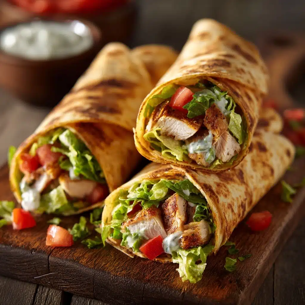 Chicken Caesar Salad Tortilla Cones Recipe
