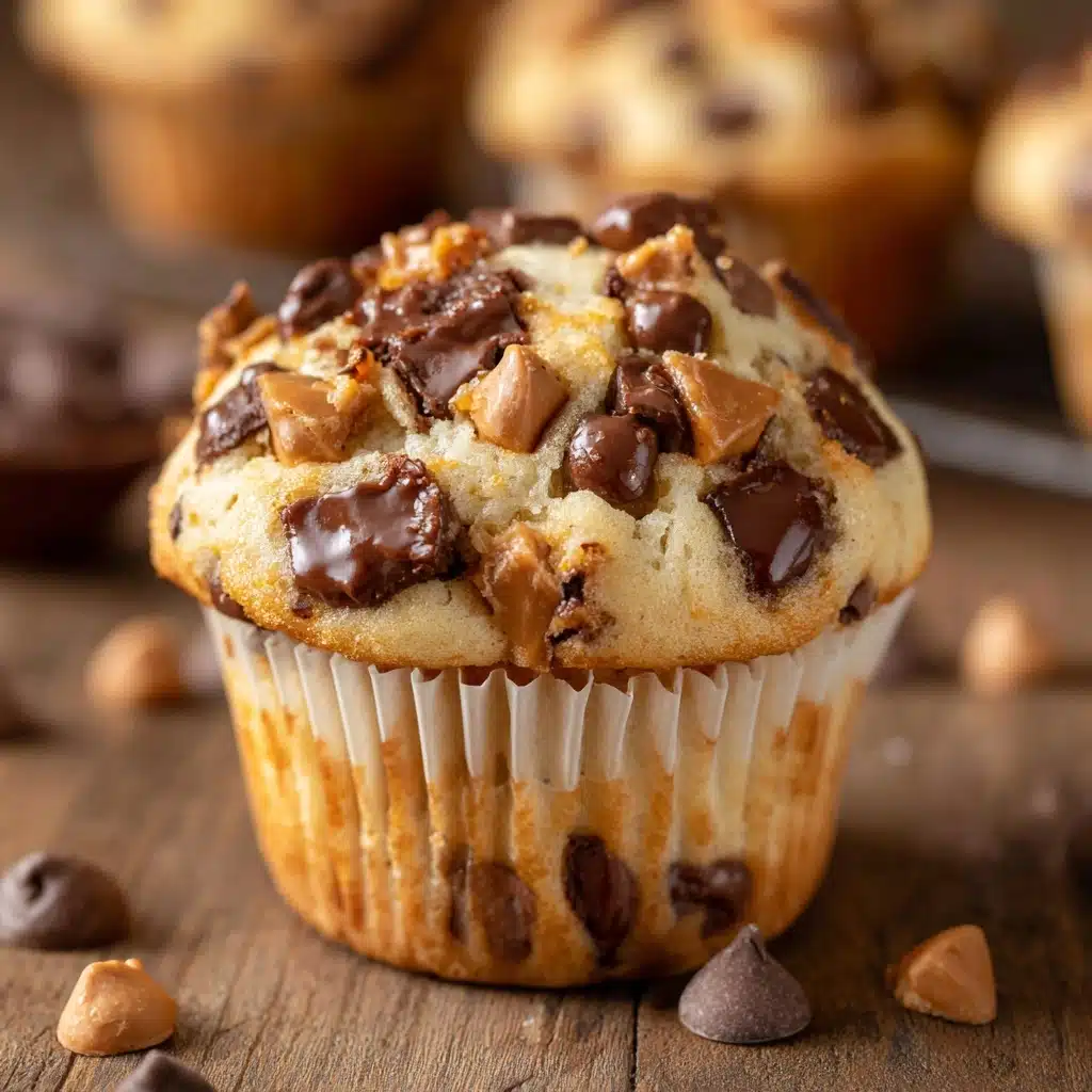 Greek Yogurt Peanut Butter Muffins with Chocolate Chips Recipe - Recipe Image