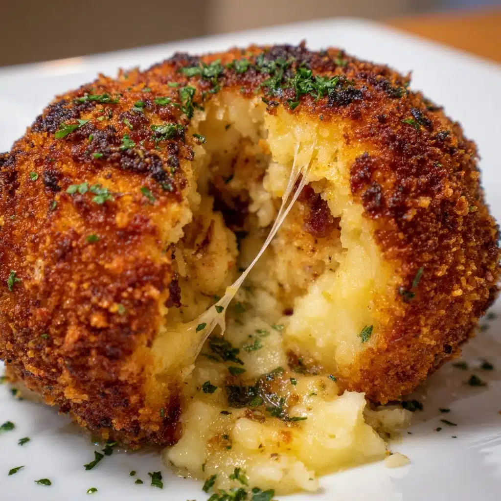 Crispy Potato Croquettes with Creamy Chicken Filling Recipe - Recipe Image