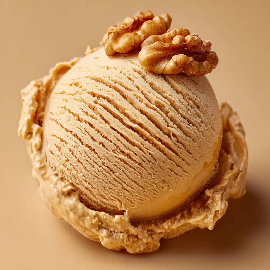 Pumpkin Spice Ice Cream with Walnuts Recipe - Recipe Image
