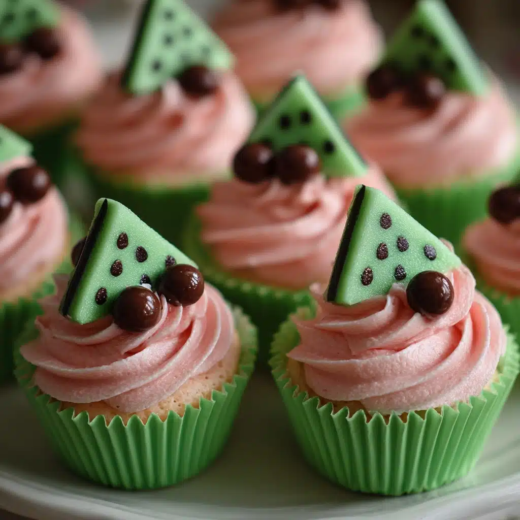 Watermelon Cupcakes Recipe - Recipe Image
