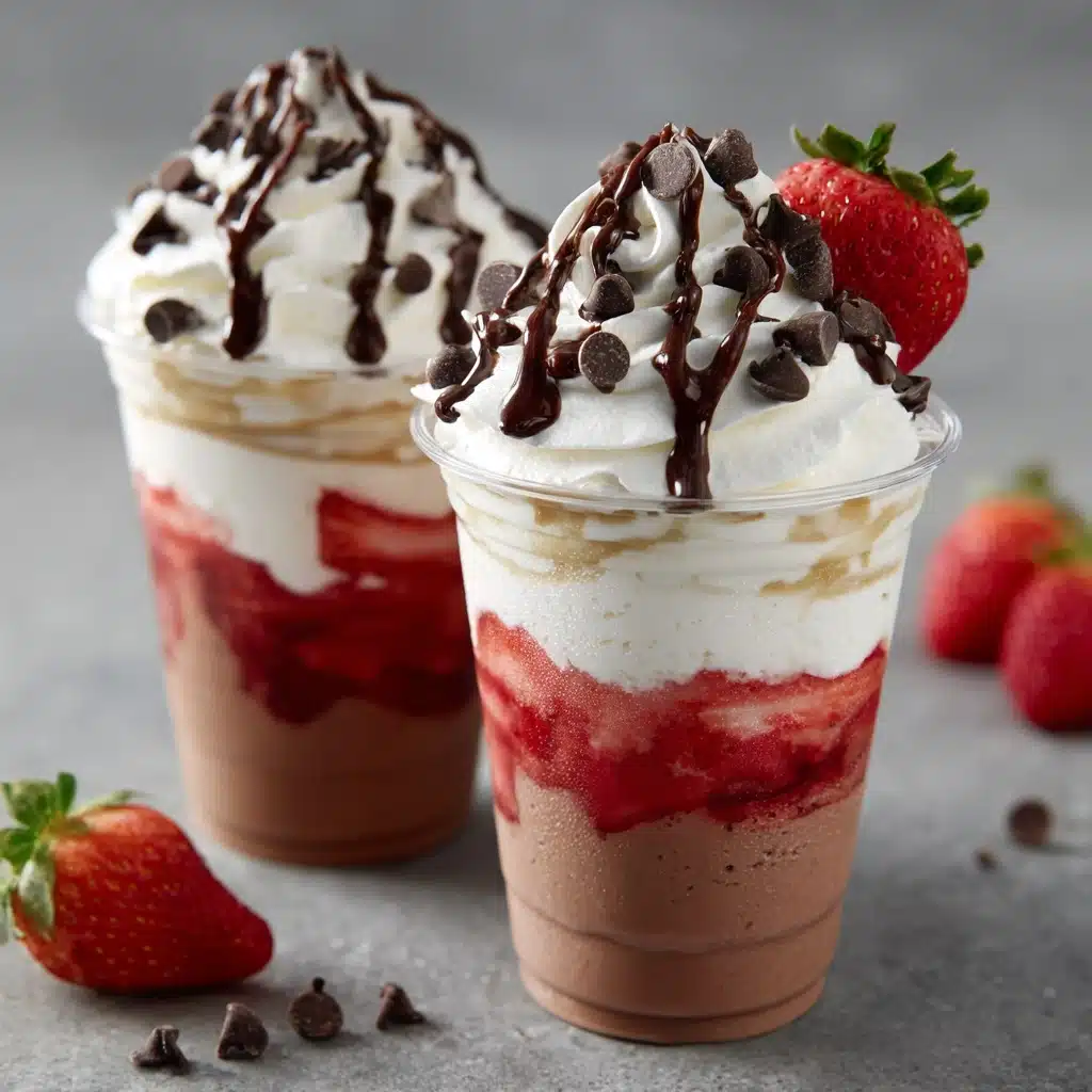 Chocolate Strawberry Frappuccino Recipe - Recipe Image