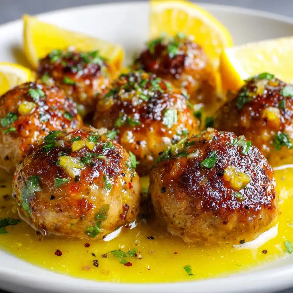 Lemon Pepper Chicken Meatballs Recipe - Recipe Image