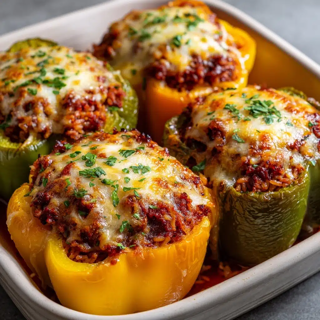 Stuffed Bell Peppers with Cheese Recipe - Recipe Image