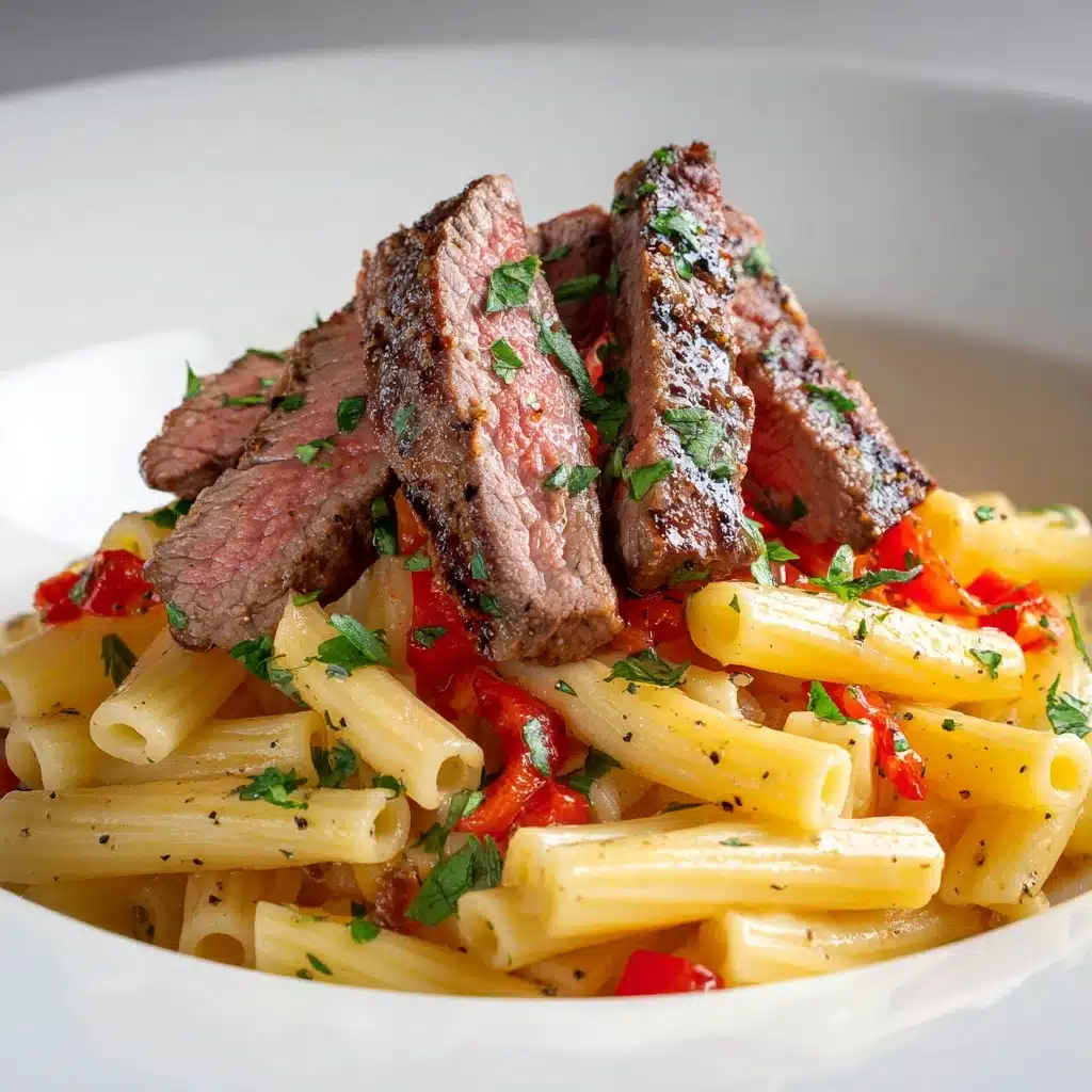 One-Pot Zesty Steak Pasta Recipe - Recipe Image