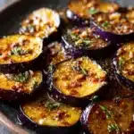 Lemon Garlic Roasted Eggplant Recipe