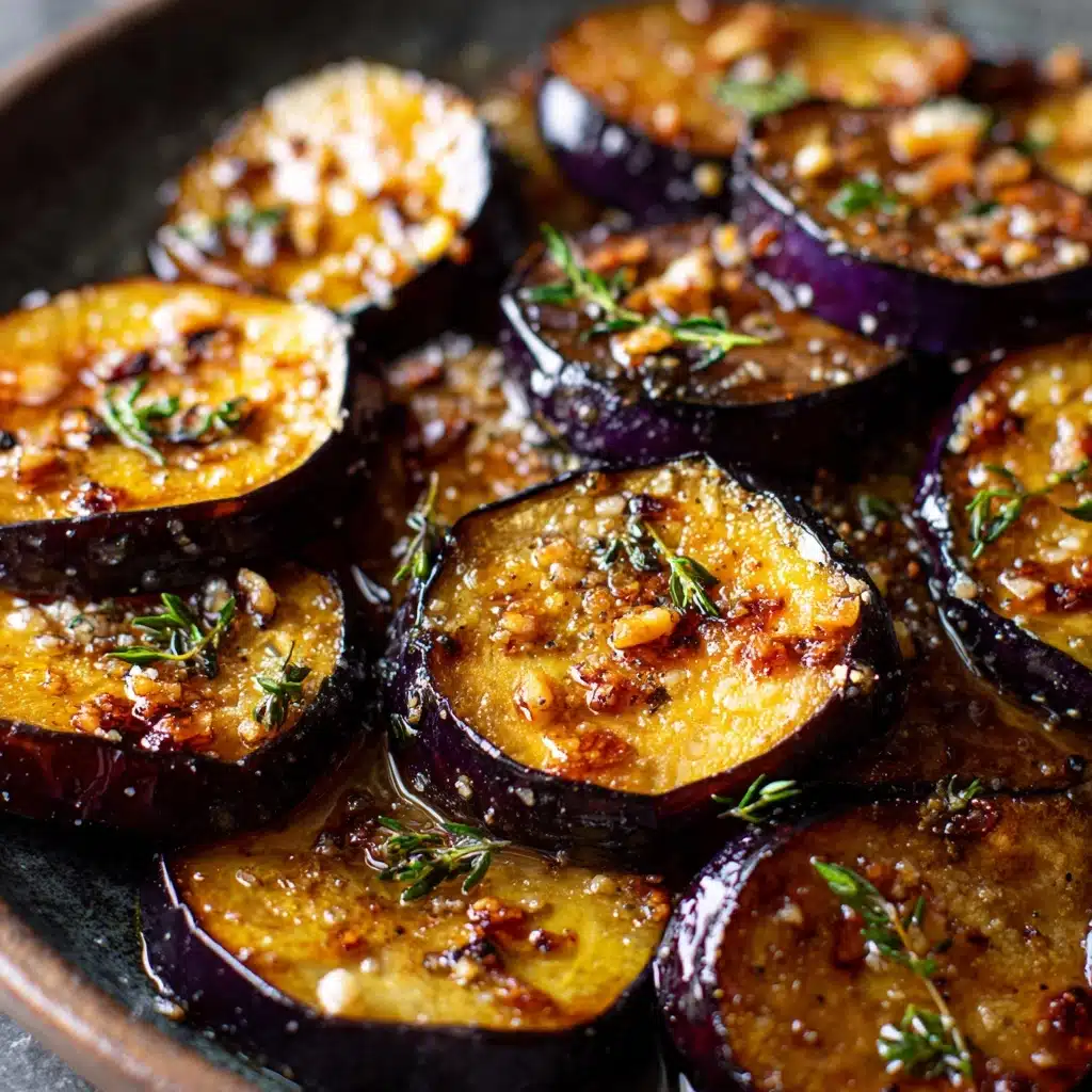 Lemon Garlic Roasted Eggplant Recipe