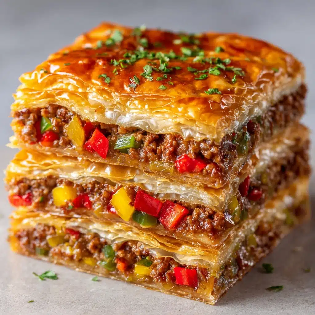 Breakfast Stuffed Puff Pastry Bars Recipe - Recipe Image