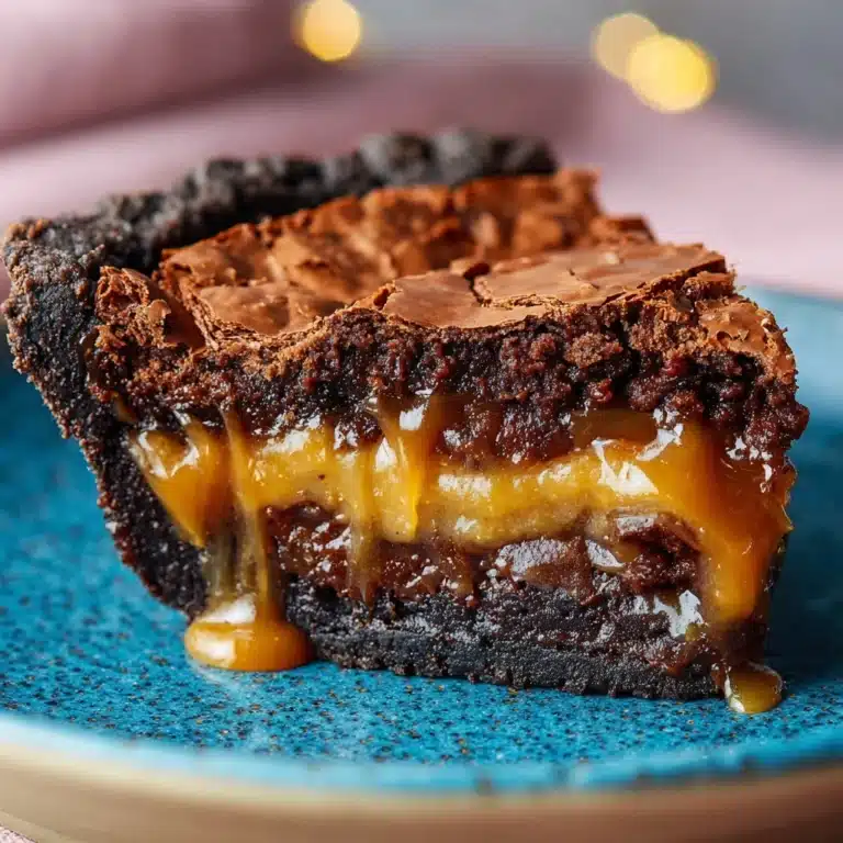 Caramel Brownie Pie Recipe