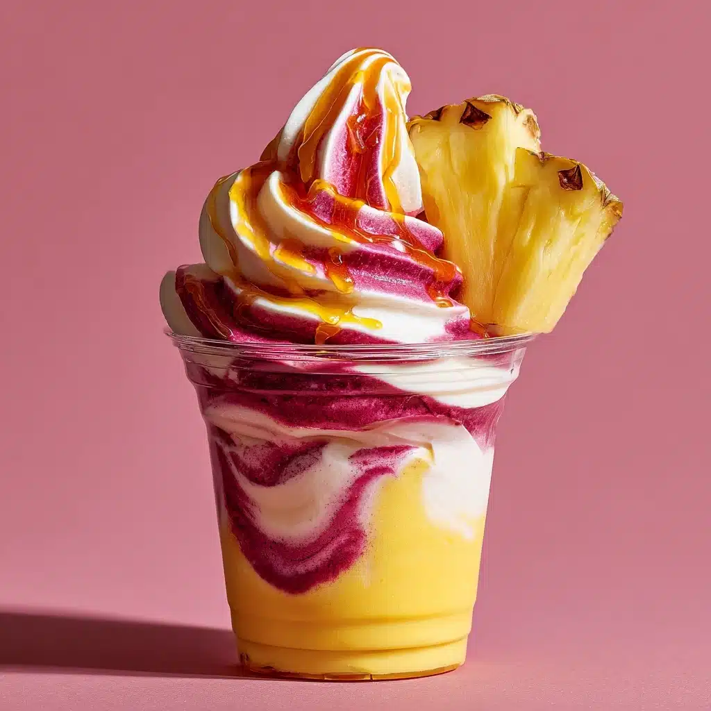 Pineapple Strawberry Swirled Frappuccino Recipe