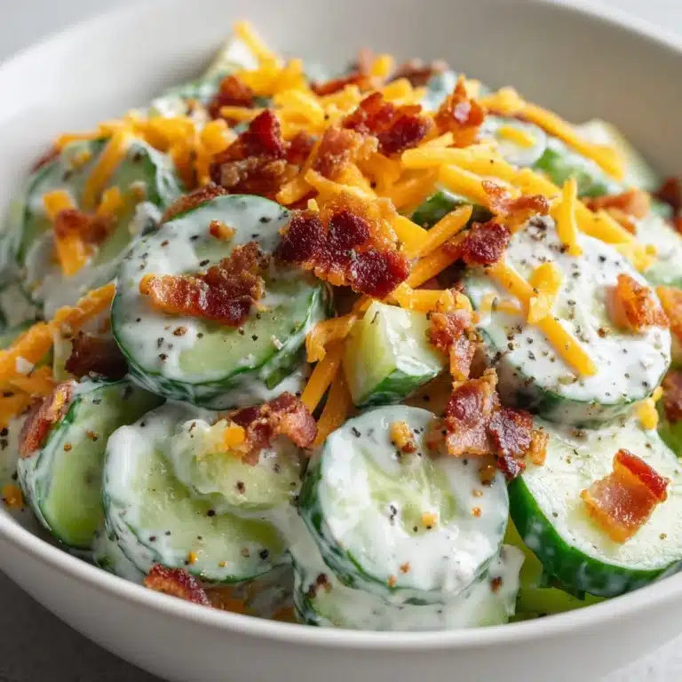 Creamy Cucumber Cheddar Salad Recipe