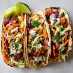 Crispy Fish Tacos with Cilantro Lime Slaw Recipe