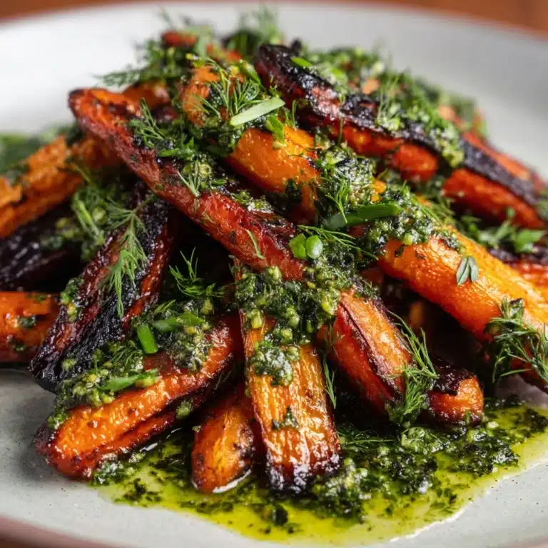Crunchy Parmesan Carrots with Salsa Verde Recipe