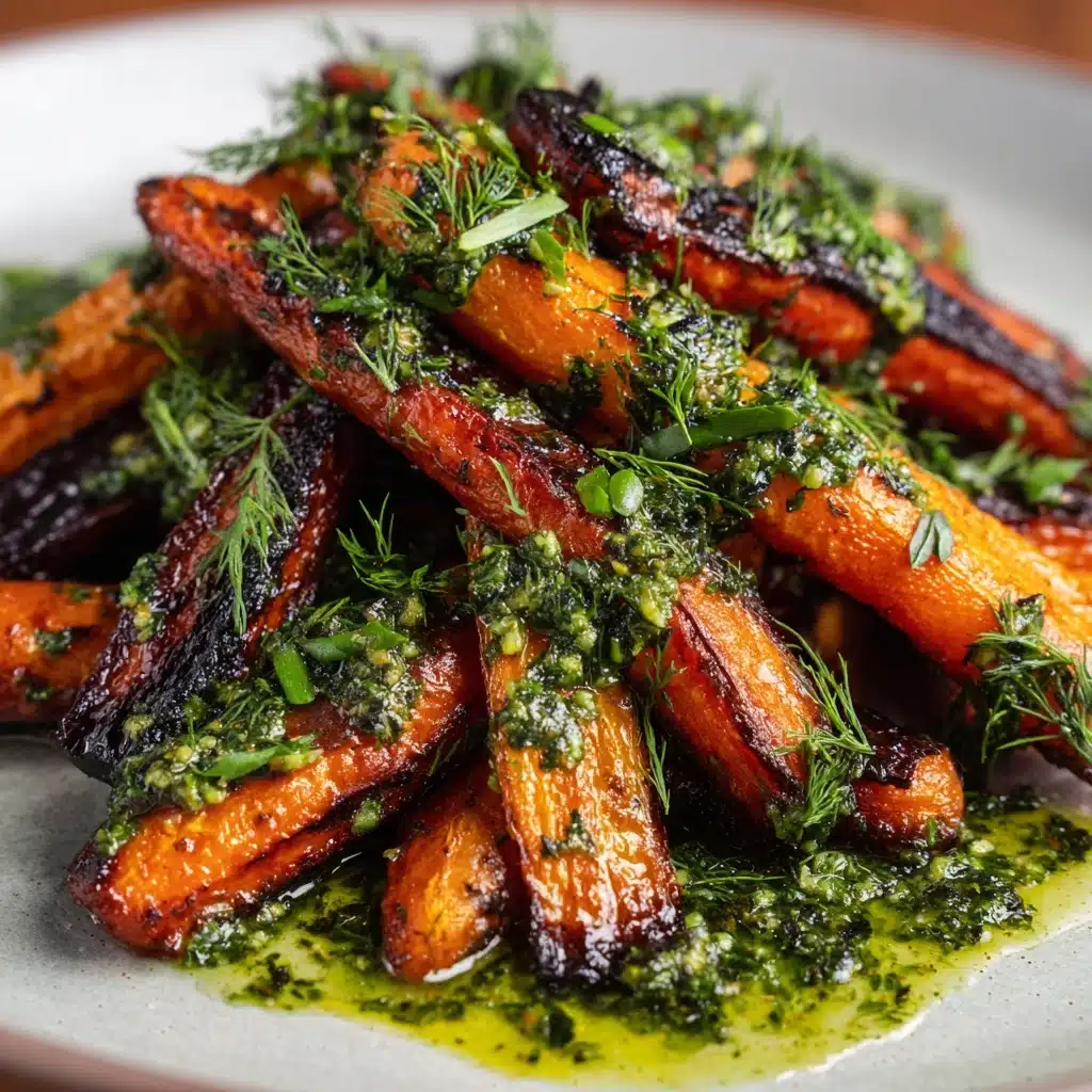 Crunchy Parmesan Carrots with Salsa Verde Recipe - Recipe Image