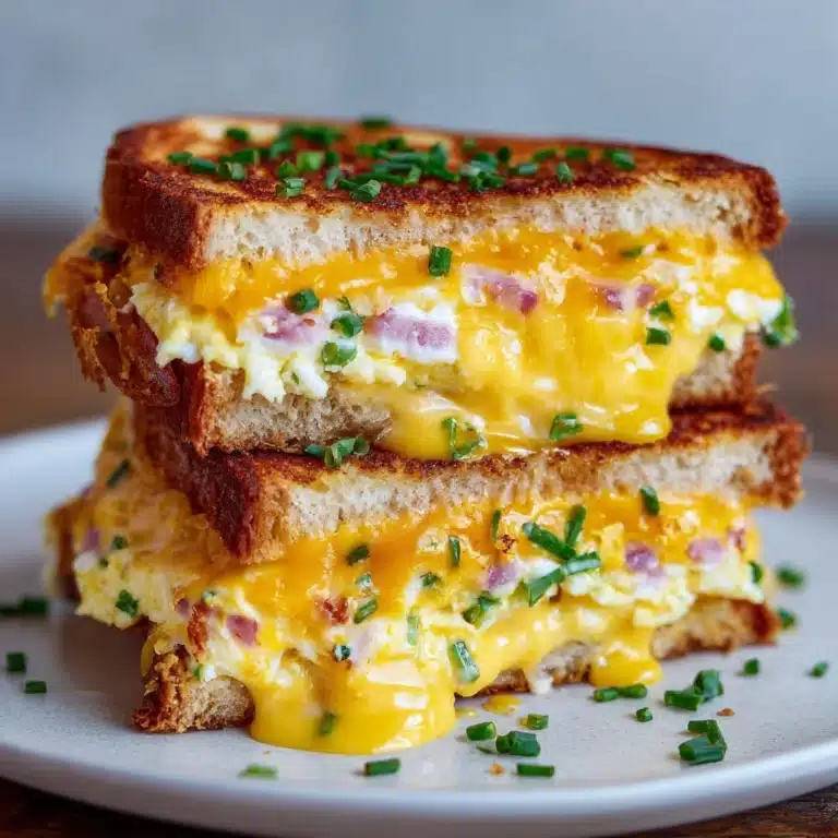 Spicy Cheddar & Cream Cheese Egg Sandwich Recipe