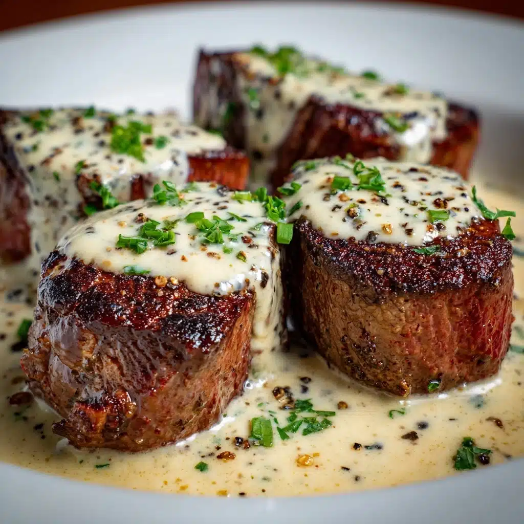 Garlic Butter Steak Bites with Parmesan Cream Sauce Recipe - Recipe Image