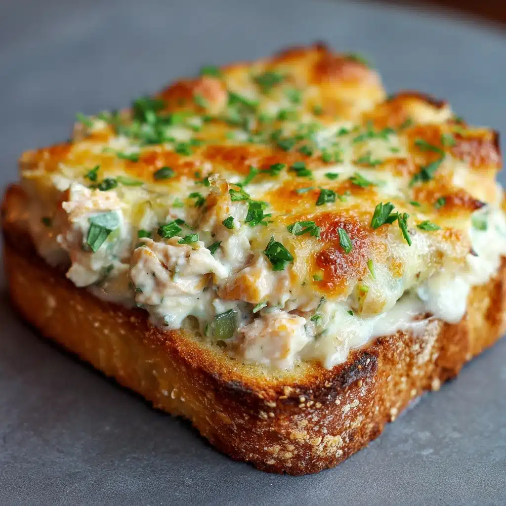 Crispy Cheesy Creamy Tuna Melt Recipe - Recipe Image
