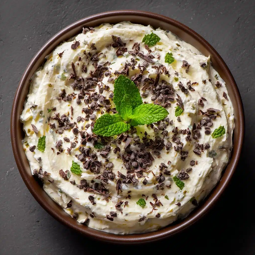 Refreshing Mint Chocolate Chip Cheesecake Dip for Party Pleasers Recipe - Recipe Image