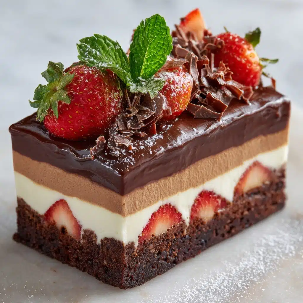 Indulge in Strawberry Chocolate Fantasy Ice Cream Cake Decadence Recipe - Recipe Image