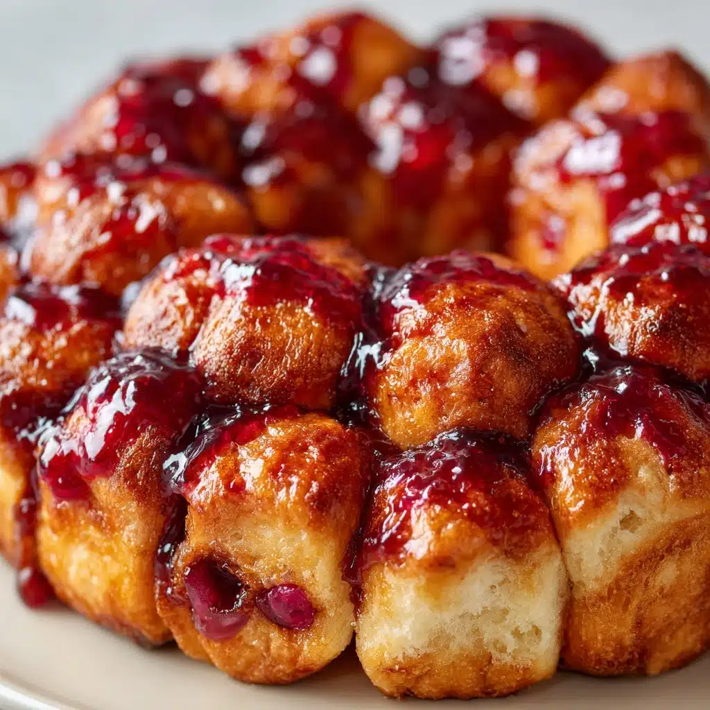 Rhubarb Cream Cheese Monkey Bread for Sweet Brunch Recipe - Recipe Image