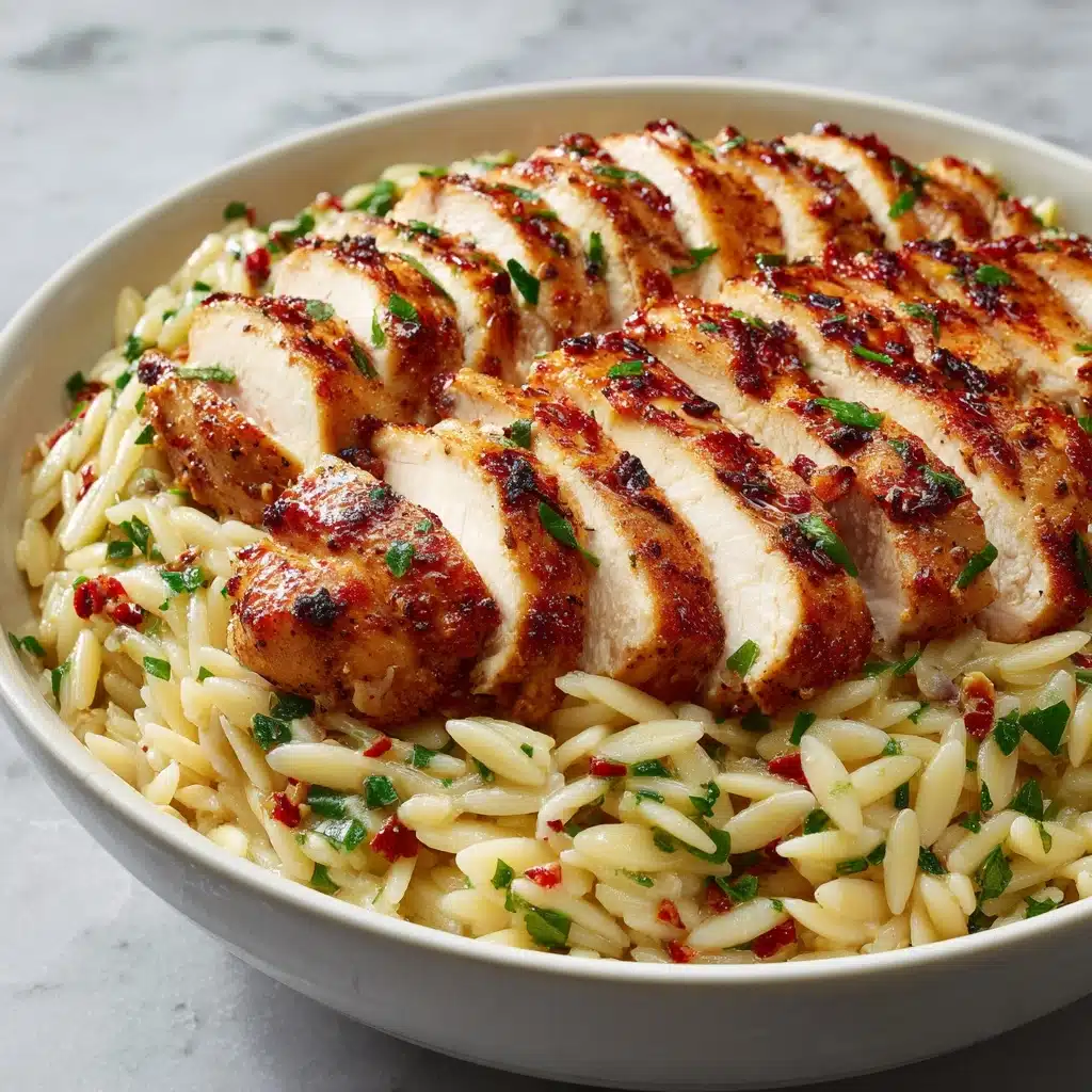 Tender Chicken Orzo with Parmesan Finish for Quick Weeknight Meals Recipe - Recipe Image