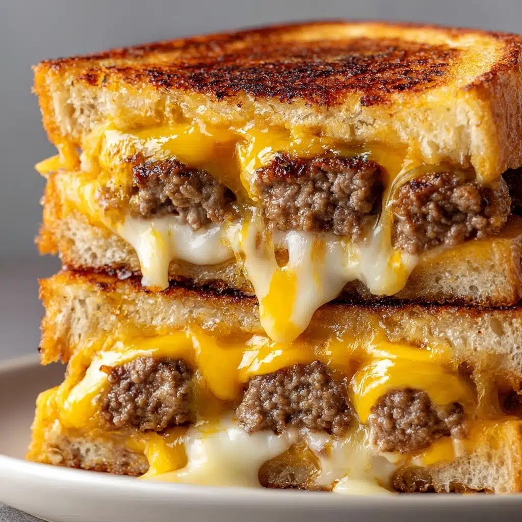 Classic Patty Melt Burger with Secret Sauce Recipe - Recipe Image