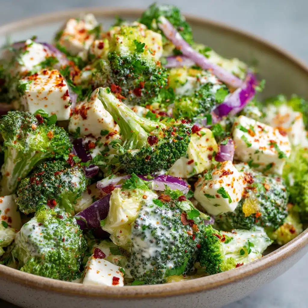 Amish Broccoli Salad with Creamy Dressing and Bacon Recipe - Recipe Image