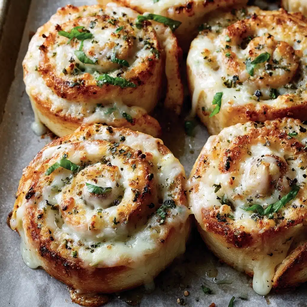 Cajun Blackened Chicken Alfredo Pizza Rolls Appetizer Recipe - Recipe Image