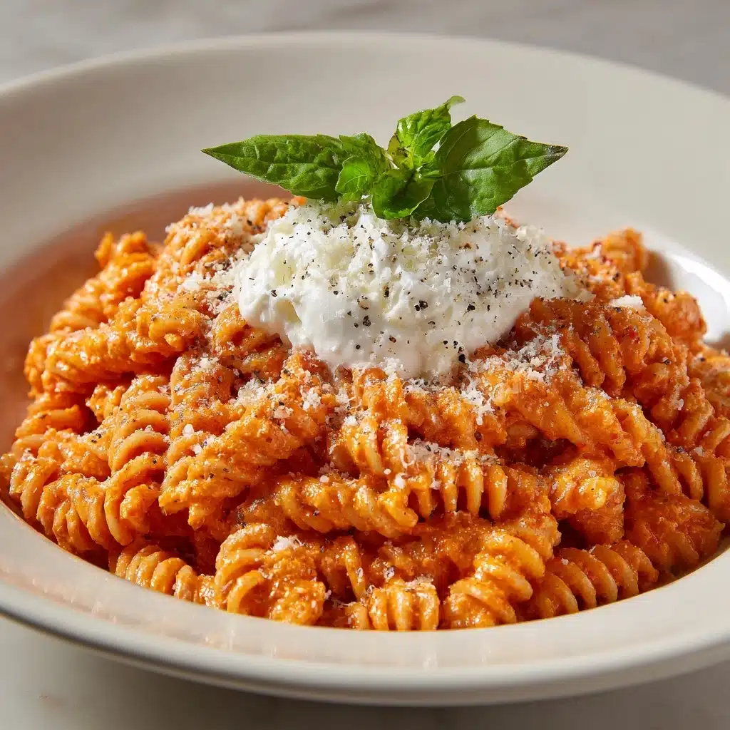 Creamy Romesco Pasta with Rich Roasted Pepper Sauce Recipe - Recipe Image