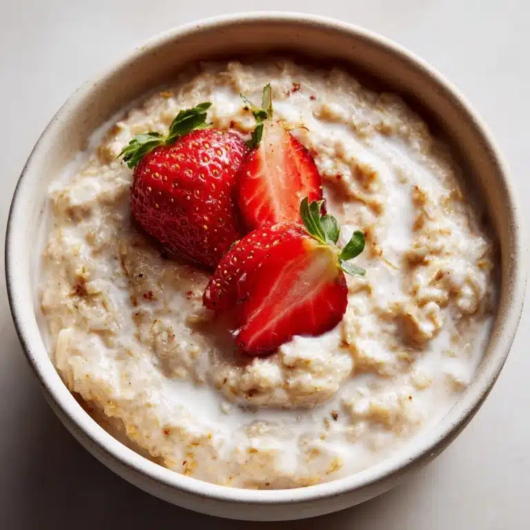 Crock Pot Strawberry and Cream Oatmeal Recipe