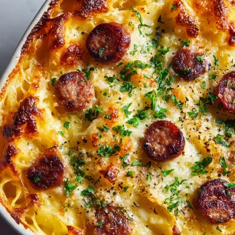 Crockpot Pierogi Casserole with Sausage Recipe