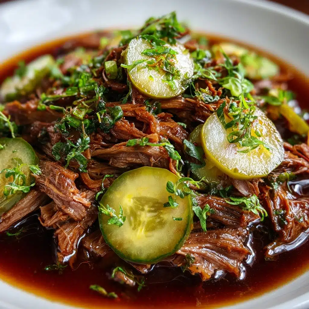Tender Pickle-Infused Pot Roast Recipe - Recipe Image