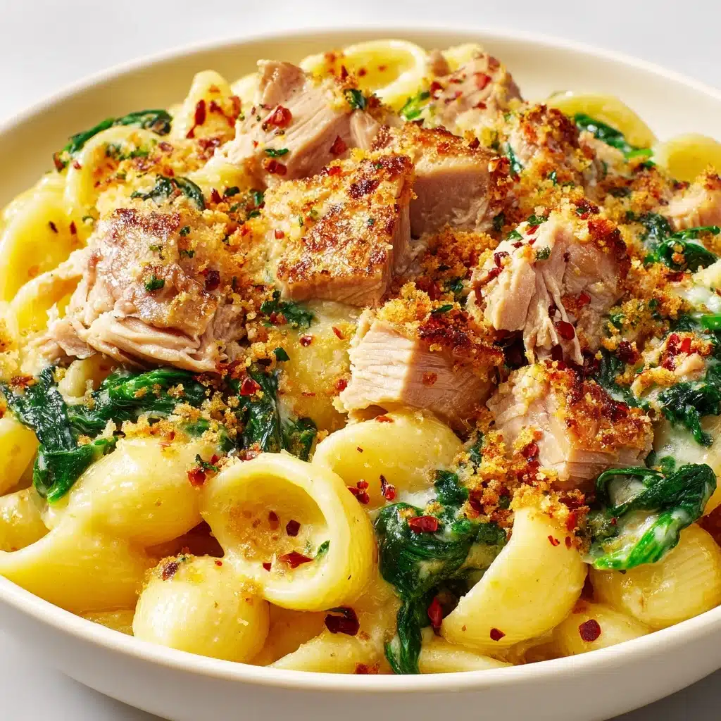 Spicy Tuna Spinach Pasta Recipe - Recipe Image