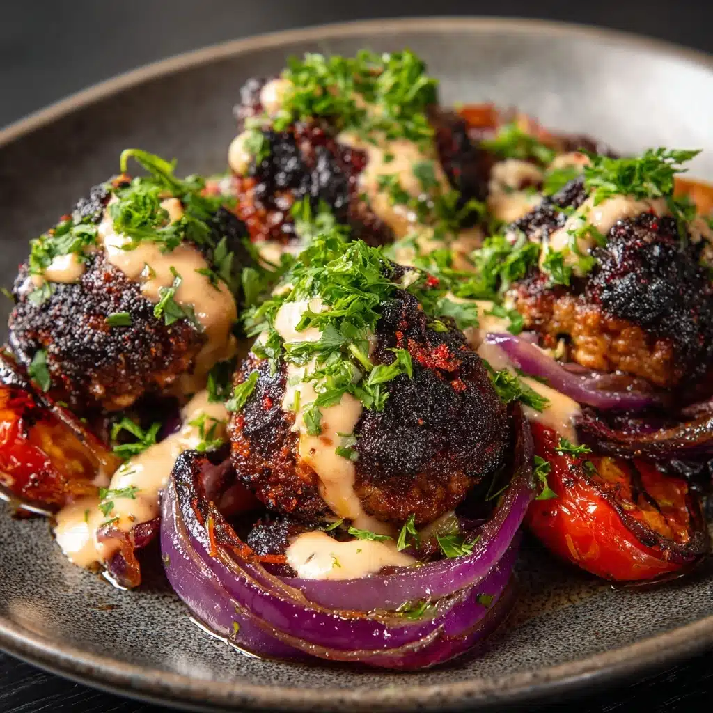 Spicy Beef Armenian Kefta with Tahini & Tzatziki Recipe - Recipe Image