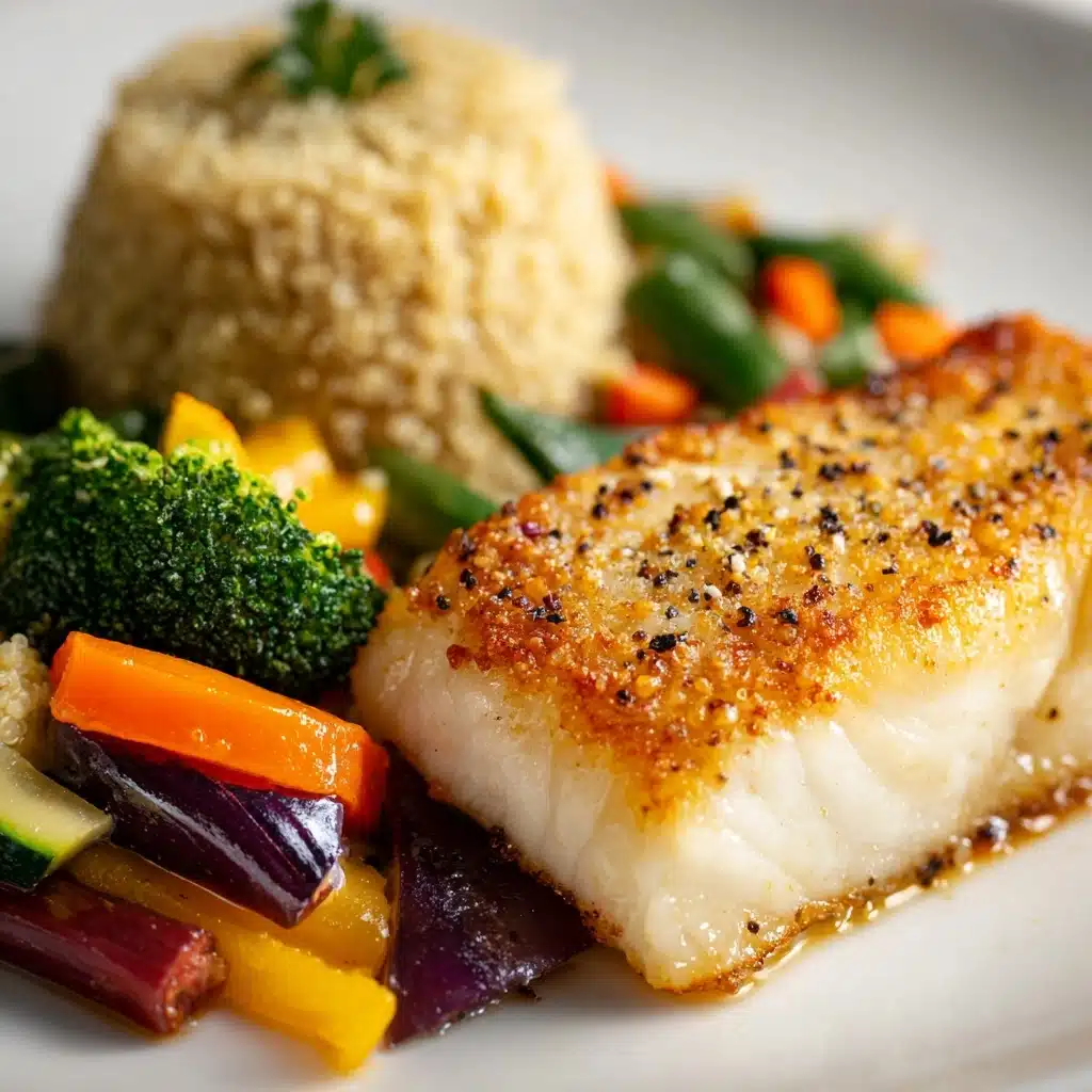 Seared Fish with Quinoa and Veggies Recipe - Recipe Image