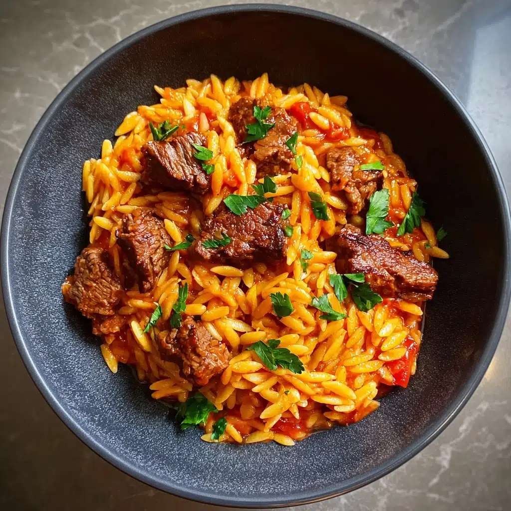 Giouvetsi (Greek Beef Stew with Orzo) Recipe