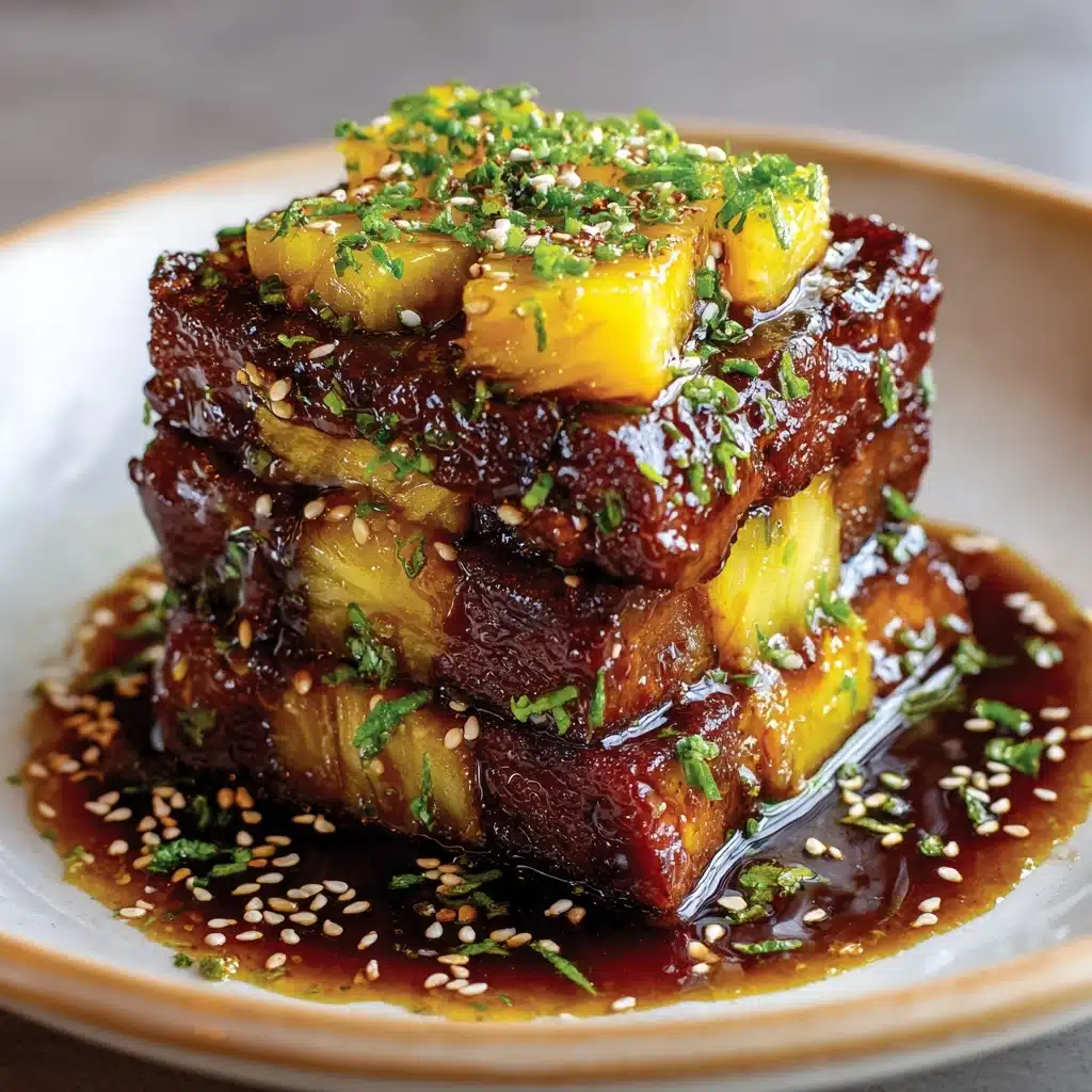Teriyaki Beef & Pineapple Rice Stack Recipe - Recipe Image