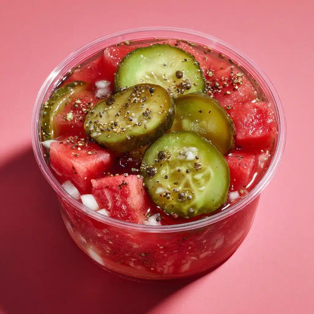 Watermelon & Pickle Snack Recipe - Recipe Image