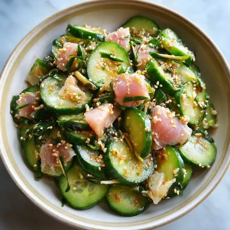 Avocado Tuna Cucumber Salad Recipe