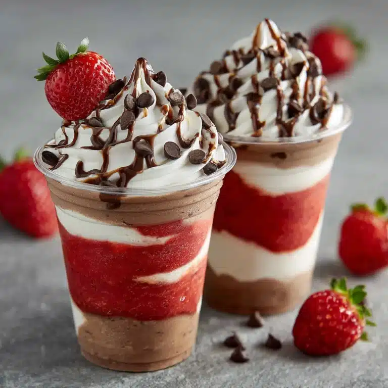 Chocolate Strawberry Frappuccino Recipe