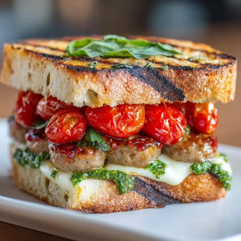 Toasted Tuscan Sausage Sandwich Recipe