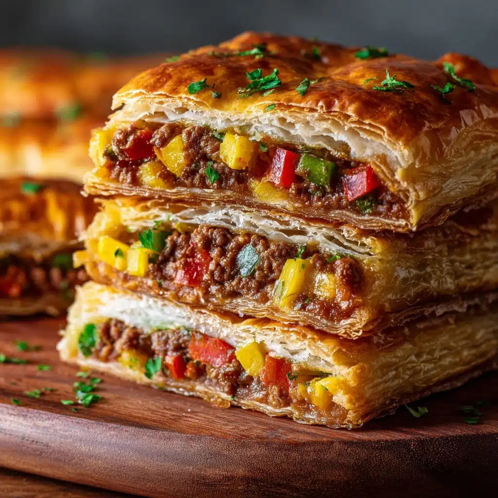 Breakfast Stuffed Puff Pastry Bars Recipe