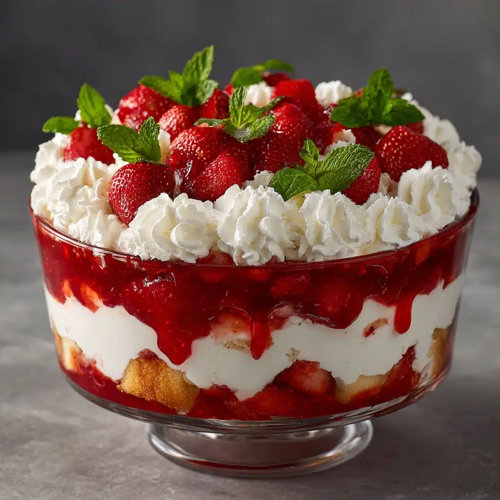 Southern Strawberry Punch Bowl Cake Recipe - Recipe Image