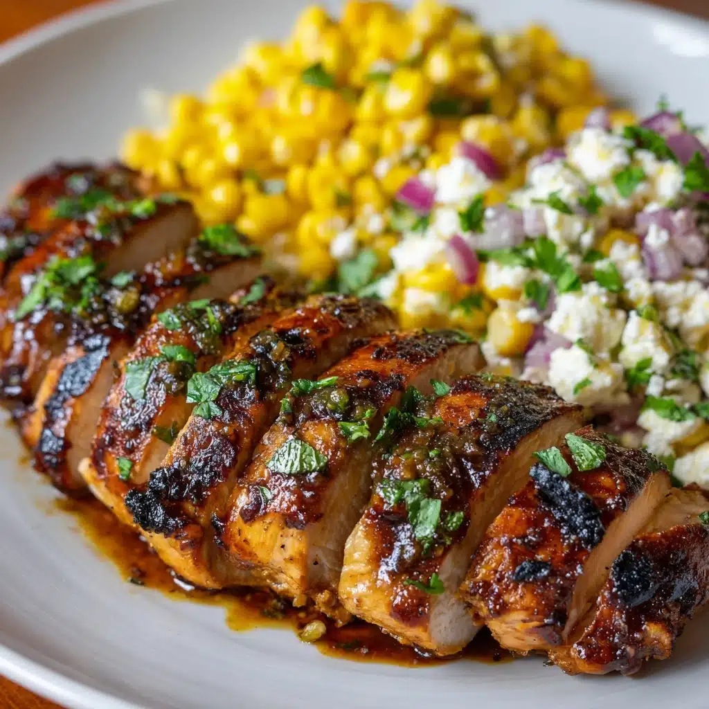 Grilled Hot Honey Chicken with Sweet Corn Salad Recipe - Recipe Image