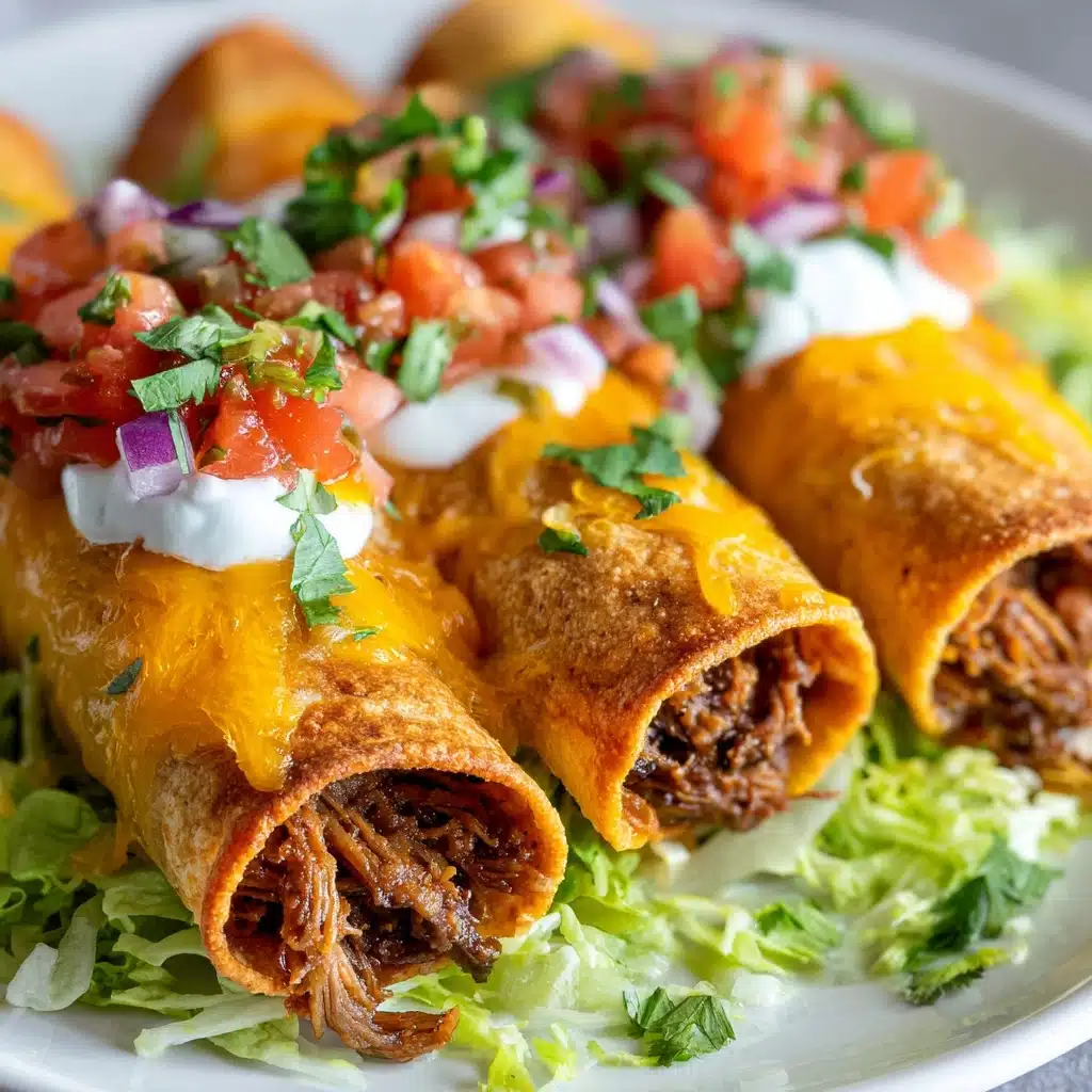Crispy Beef Taquitos with Chipotle Sauce Recipe - Recipe Image
