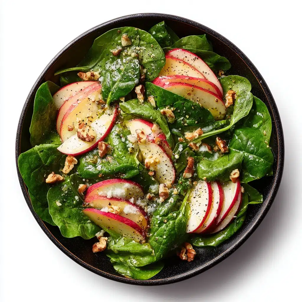 Apple Spinach Salad with Honey-Mustard Lemon Dressing Recipe
