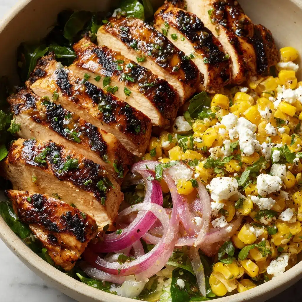 Grilled Hot Honey Chicken with Sweet Corn Salad Recipe - Recipe Image