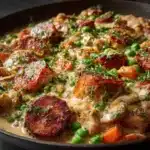 Creamy Chicken Sausage Skillet Recipe