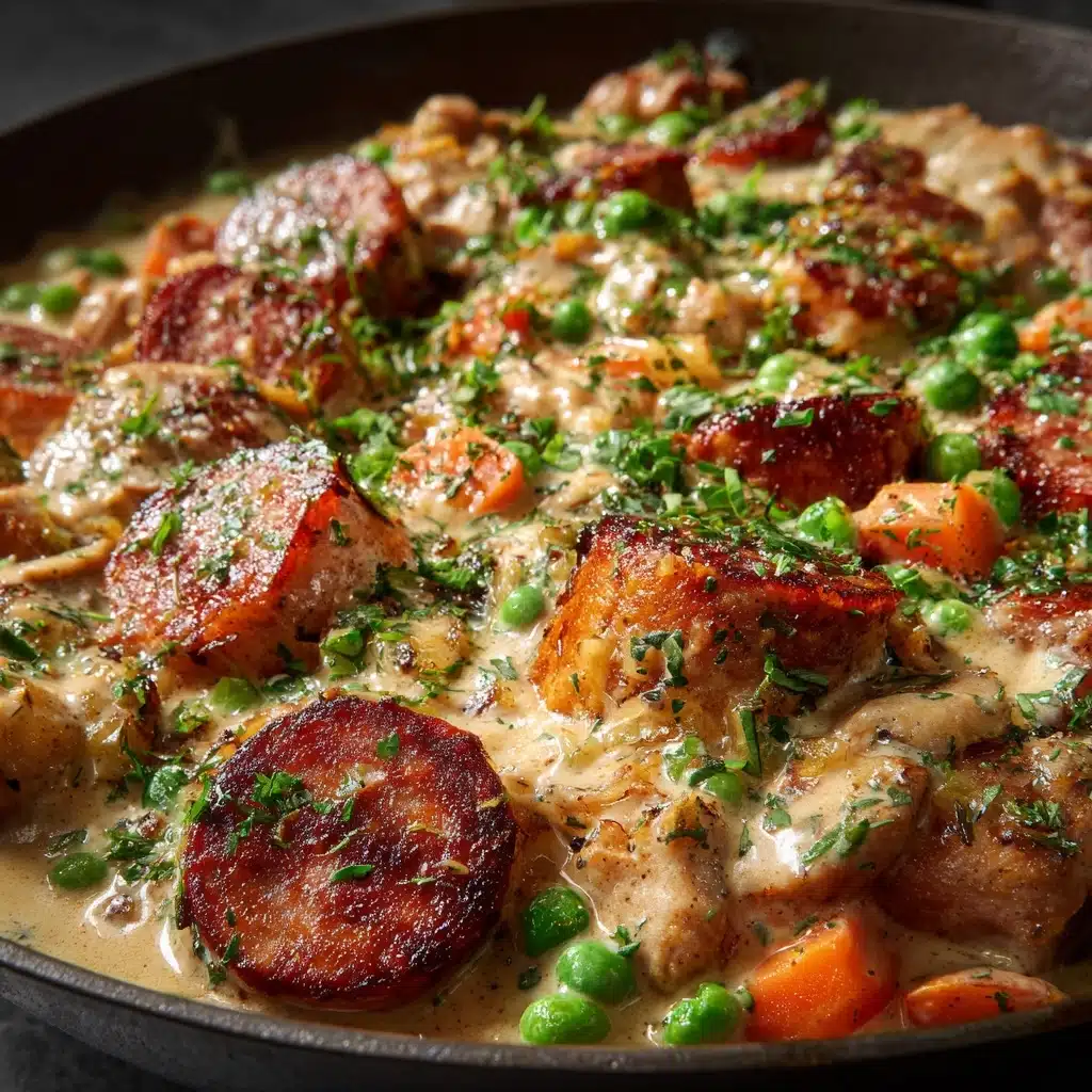 Creamy Chicken Sausage Skillet Recipe
